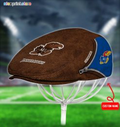 Kansas Jayhawks NCAA Jeff Cap, Flat Cap, Driving Cap M27