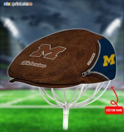Michigan Wolverines NCAA Jeff Cap, Flat Cap, Driving Cap M27