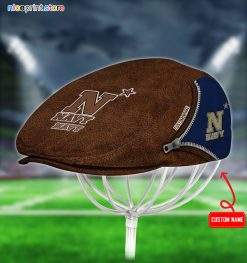 Navy Midshipmen NCAA2 Jeff Cap, Flat Cap, Driving Cap M27