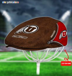 Utah Utes NCAA2 Jeff Cap, Flat Cap, Driving Cap M27
