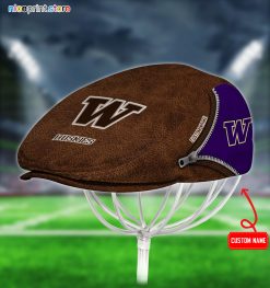 Washington Huskies NCAA2 Jeff Cap, Flat Cap, Driving Cap M27