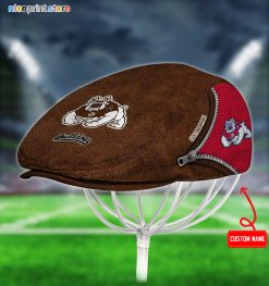 Fresno State Bulldogs NCAA4 Jeff Cap, Flat Cap, Driving Cap M27
