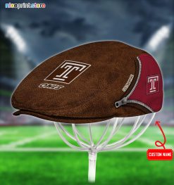 Temple Owls NCAA4 Jeff Cap, Flat Cap, Driving Cap M27