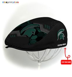 Michigan State Spartans NCAA2 Jeff Cap, Flat Cap, Driving Cap M53