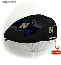Navy Midshipmen NCAA2 Jeff Cap, Flat Cap, Driving Cap M53