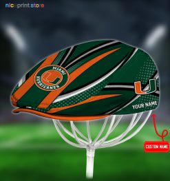 Miami Hurricanes NCAA Jeff Cap, Flat Cap, Driving Cap M29