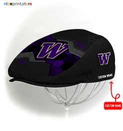Washington Huskies NCAA2 Jeff Cap, Flat Cap, Driving Cap M53