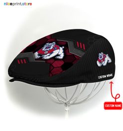 Fresno State Bulldogs NCAA4 Jeff Cap, Flat Cap, Driving Cap M53