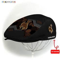 Wyoming Cowboys NCAA4 Jeff Cap, Flat Cap, Driving Cap M53