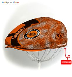 Oklahoma State Cowboys NCAA Jeff Cap, Flat Cap, Driving Cap M57