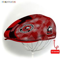 Northern Illinois Huskies NCAA2 Jeff Cap, Flat Cap, Driving Cap M57