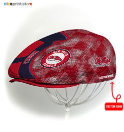 Ole Miss Rebels NCAA2 Jeff Cap, Flat Cap, Driving Cap M57