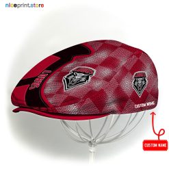New Mexico Lobos NCAA4 Jeff Cap, Flat Cap, Driving Cap M57