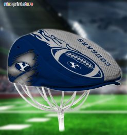 BYU Cougars NCAA Jeff Cap, Flat Cap, Driving Cap M48