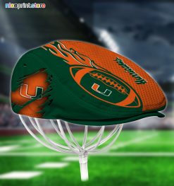 Miami Hurricanes NCAA Jeff Cap, Flat Cap, Driving Cap M48