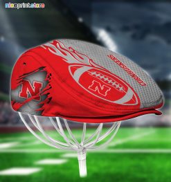 Nebraska Cornhuskers NCAA Jeff Cap, Flat Cap, Driving Cap M48