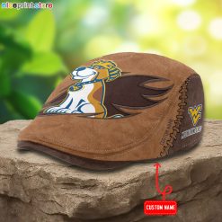 West Virginia Mountaineers NCAA2 Jeff Cap, Flat Cap, Driving Cap M62