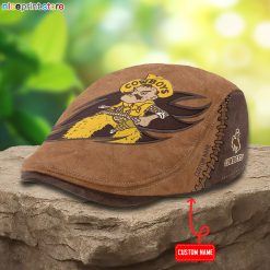 Wyoming Cowboys NCAA4 Jeff Cap, Flat Cap, Driving Cap M62