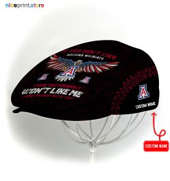 Arizona Wildcats NCAA3 Jeff Cap, Flat Cap, Driving Cap M59