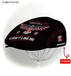Temple Owls NCAA4 Jeff Cap, Flat Cap, Driving Cap M59