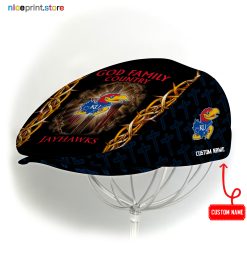 Kansas Jayhawks NCAA Jeff Cap, Flat Cap, Driving Cap M60