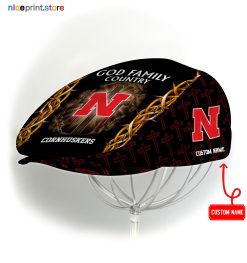 Nebraska Cornhuskers NCAA Jeff Cap, Flat Cap, Driving Cap M60