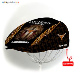 Texas Longhorns NCAA Jeff Cap, Flat Cap, Driving Cap M60