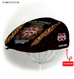 Mississippi State Bulldogs NCAA2 Jeff Cap, Flat Cap, Driving Cap M60