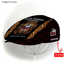 Northern Illinois Huskies NCAA2 Jeff Cap, Flat Cap, Driving Cap M60