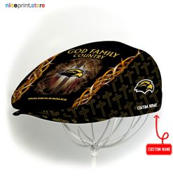 Southern Miss Golden Eagles NCAA3 Jeff Cap, Flat Cap, Driving Cap M60