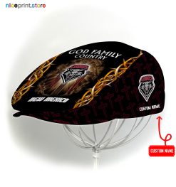 New Mexico Lobos NCAA4 Jeff Cap, Flat Cap, Driving Cap M60