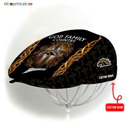 Western Michigan Broncos NCAA4 Jeff Cap, Flat Cap, Driving Cap M60