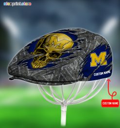 Michigan Wolverines NCAA Skull Jeff Cap, Flat Cap, Driving Cap M65