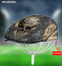 Purdue Boilermakers NCAA Skull Jeff Cap, Flat Cap, Driving Cap M65