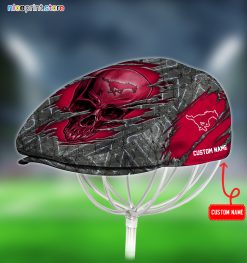 SMU Mustangs NCAA2 Skull Jeff Cap, Flat Cap, Driving Cap M65
