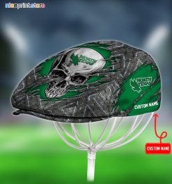 North Texas Mean Green NCAA4 Skull Jeff Cap, Flat Cap, Driving Cap M65