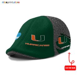 Miami Hurricanes NCAA Six-Panel Ivy Cap, Flat Cap M01