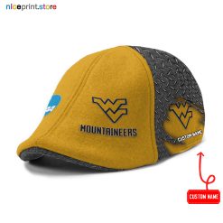 West Virginia Mountaineers NCAA2 Six-Panel Ivy Cap, Flat Cap M01