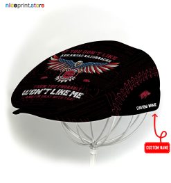 Arkansas Razorbacks NCAA Jeff Cap, Flat Cap, Driving Cap M59