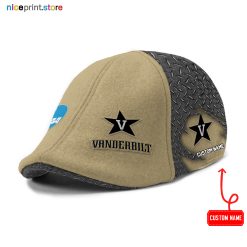 Vanderbilt Commodores NCAA3 Six-Panel Ivy Cap, Flat Cap M01