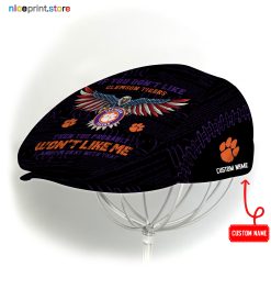 Clemson Tigers NCAA Jeff Cap, Flat Cap, Driving Cap M59