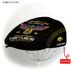Iowa Hawkeyes NCAA Jeff Cap, Flat Cap, Driving Cap M59