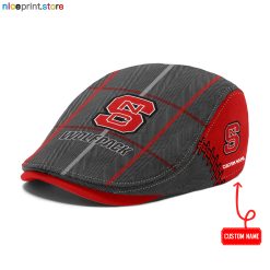 NC State Wolfpack NCAA2 Flat Cap, Driving Cap M67