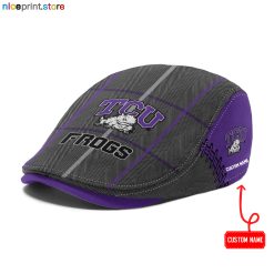 TCU Horned Frogs NCAA2 Flat Cap, Driving Cap M67