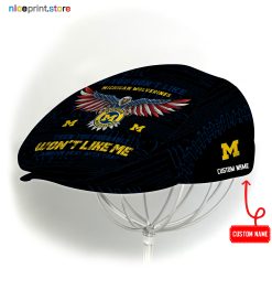 Michigan Wolverines NCAA Jeff Cap, Flat Cap, Driving Cap M59