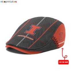 Illinois Fighting Illini NCAA3 Flat Cap, Driving Cap M67