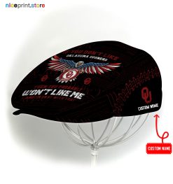 Oklahoma Sooners NCAA Jeff Cap, Flat Cap, Driving Cap M59