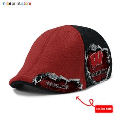 Wisconsin Badgers NCAA Ivy Cap, Flat Cap M02