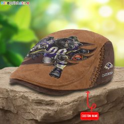 Baltimore Ravens NFL Jeff Cap, Flat Cap, Driving Cap M62