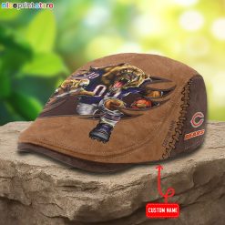 Chicago Bears NFL Jeff Cap, Flat Cap, Driving Cap M62